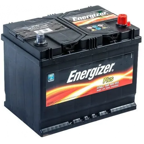 Аккумулятор автомобильный Energizer Plus 68 А/ч 550 А обр. пол. EP68J Азия авто (261x175x220)