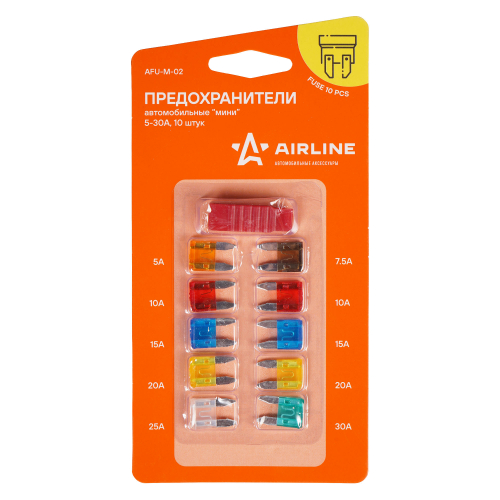 Предохранители "мини" в блистере с экстрактором (10 шт. 5-30А)