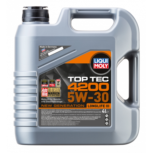 Моторное масло LIQUI MOLY Top Tec 4200 5W-30 New Generation 4л.