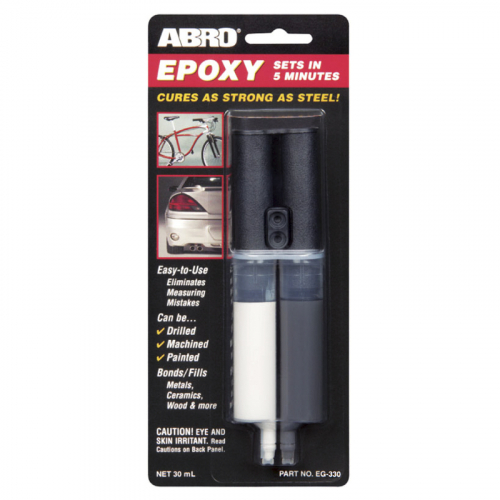 Abro Клей эпоксидный чёрный в шприце, 30гр